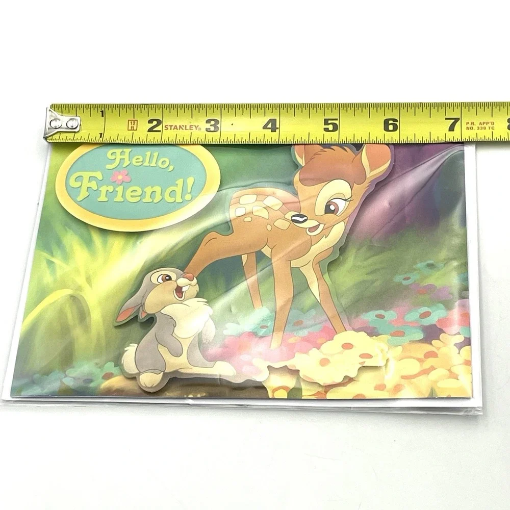 Disney Bambi Thumper Pop-Up Fold Out Story Greeting Card 2007 New Seasons 5‎ X 7